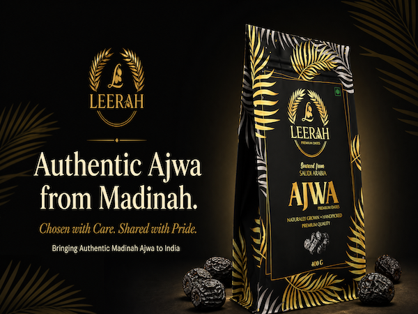 LEERAH Premium Ajwa Dates Pouch